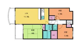 フィールド・サン【1階】の間取り