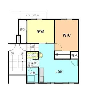 公社賃貸SMALIO 香里三井B【4階】の間取り