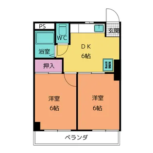 レインボーヒルズ【2階】の間取り