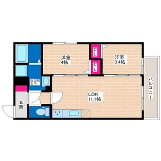 AvantioVivre【2階】の間取り