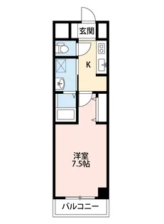 パークナードフィット美章園【9階】の間取り