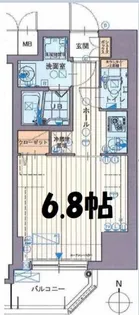 W-STYLE難波(ダブルスタイル)【8階】の間取り