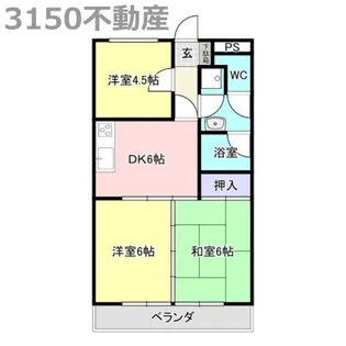 岐阜県岐阜市宇佐東町【マンション】の間取り