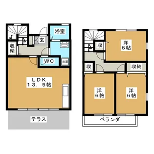 東京都日野市西平山1【一戸建】の間取り