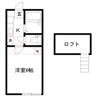 ロフティ千代田町A棟【1階】の間取り