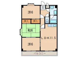 ロイヤルオタイ【4階】の間取り