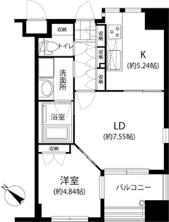 クレアセンターマーク【9階】の間取り