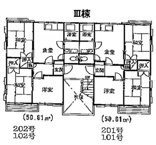 リバーサイドフジ【1階】の間取り