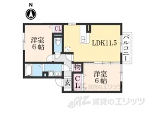 ヴァンベール【1階】の間取り