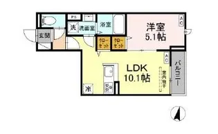 セレスティア若宮【2階】の間取り