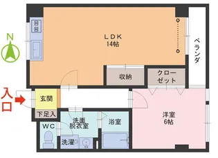 プリメーラ二の宮【3階】の間取り