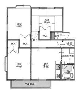 パークサイド鈴木【1階】の間取り