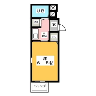 ミリアン鳴海リバーサイド【1階】の間取り