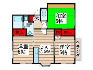 パインヒル21【1階】の間取り