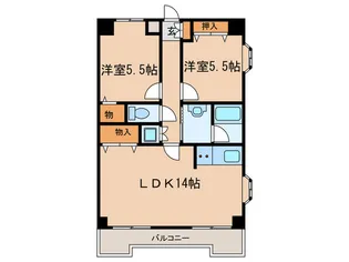 リンデンハイム赤塚【4階】の間取り