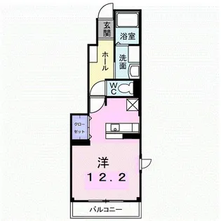 香川県高松市田村町【アパート】の間取り