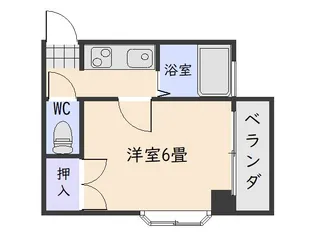 ルクール下荒田【5階】の間取り