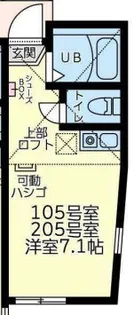 ユナイト石川町マルシェ【1階】の間取り