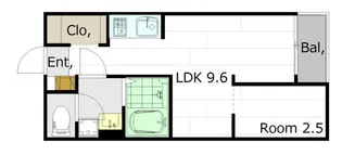 M Terrace江波二本松【2階】の間取り