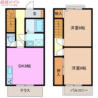 三重県三重郡菰野町大字田口新田【一戸建】の間取り