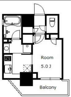 東京都港区芝5【マンション】の間取り