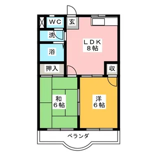 メゾンホワイエ【2階】の間取り
