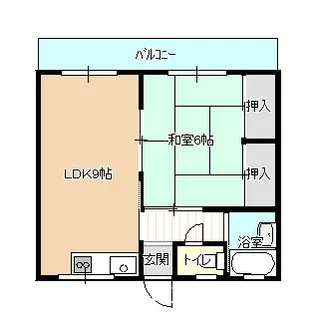 酒田アパート【2階】の間取り