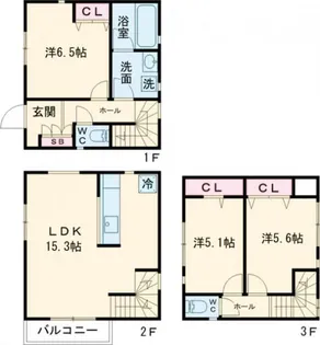 東京都世田谷区玉堤1【一戸建】の間取り