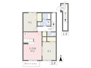 サンシティ A【2階】の間取り