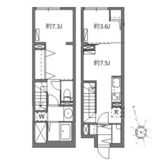 2DKの間取り画像
