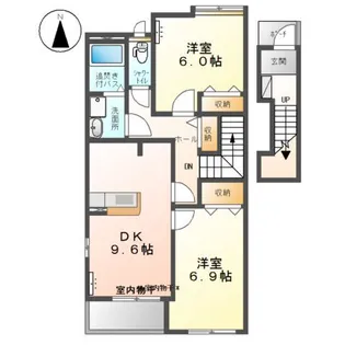 クレアA【2階】の間取り