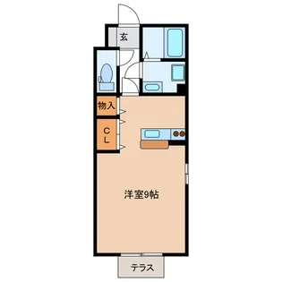 岐阜県岐阜市本荘中ノ町10【アパート】の間取り