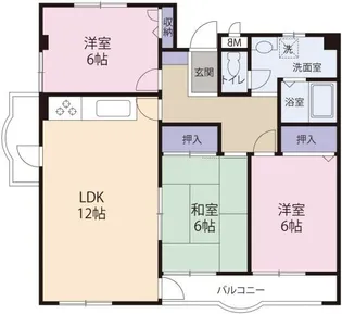 メゾン・ド・はやま【2階】の間取り