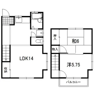 群馬県高崎市足門町【一戸建】の間取り