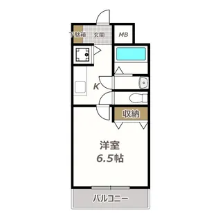 エストレージャ文の里【6階】の間取り