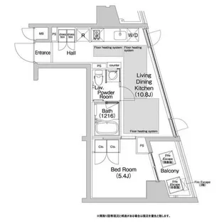 BPRレジデンス渋谷【5階】の間取り