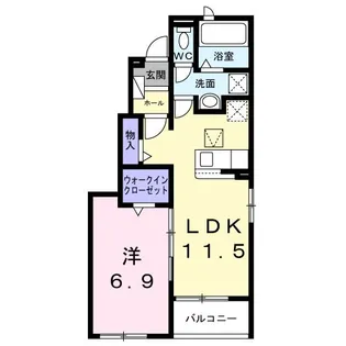 アンフィニ【1階】の間取り