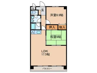 ラ グランデール セルピエ【3階】の間取り