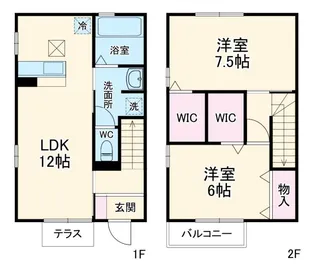 静岡県浜松市中央区有玉南町【一戸建】の間取り