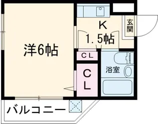 ジュネス荏原【2階】の間取り