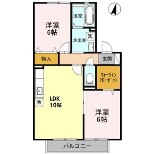 パストラル I/II【2階】の間取り