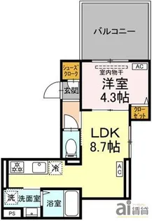 東京都中野区鷺宮3【アパート】の間取り