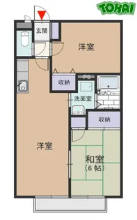 メゾンクレール【1階】の間取り