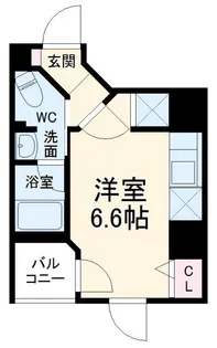 レーヴ横浜蒔田フェルクルール【4階】の間取り