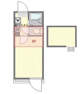 東京都足立区梅島2【アパート】の間取り