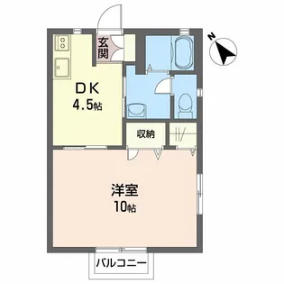 ディアス住吉II【2階】の間取り