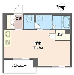 1Rの間取り画像