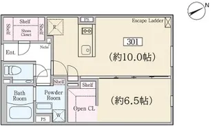 ReveResidence学芸大学【3階】の間取り