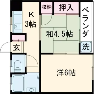 スカイメゾン【1階】の間取り
