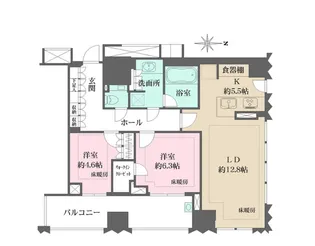 ブランズ千代田富士見【4階】の間取り